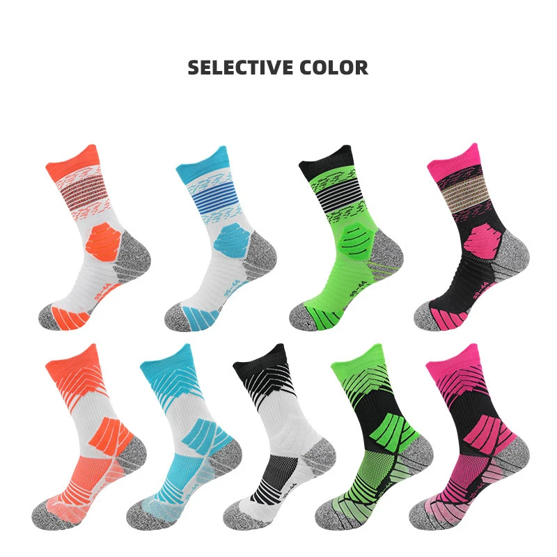 Men Sock Sports Breathable Women Compression Crossborder Supply Running Riding Cycling Knee high Basketball Biking Hockey Soccer