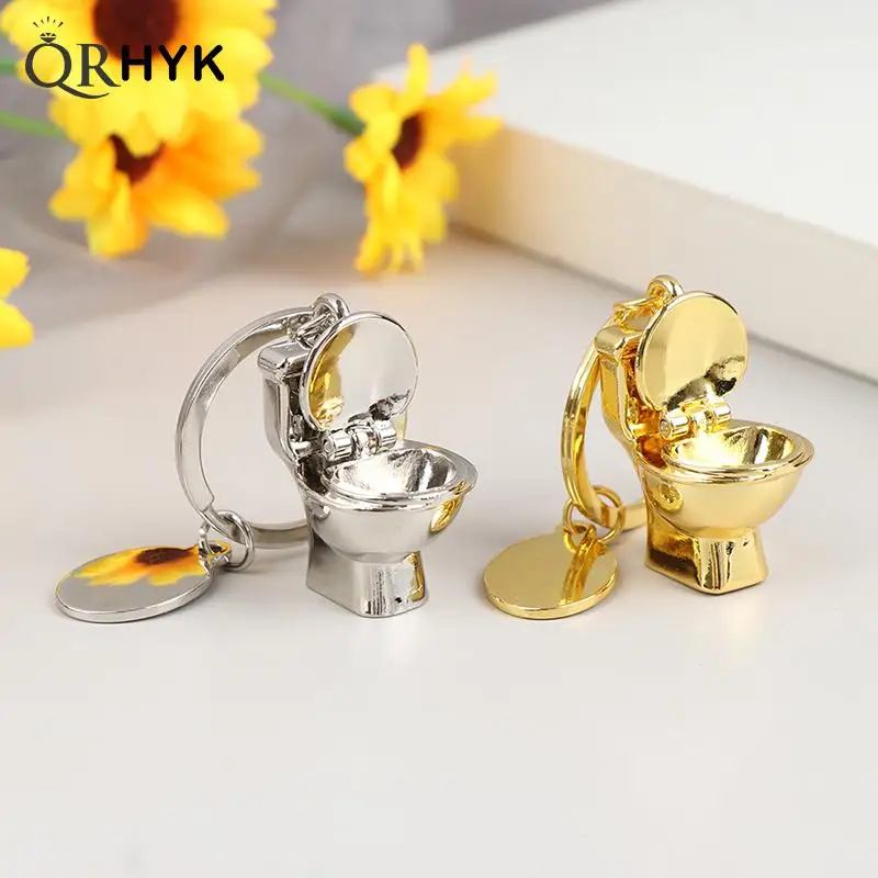 

Creative Toilet Keychain Simulation Mini Keyring 3D Pendant Fashion Gift