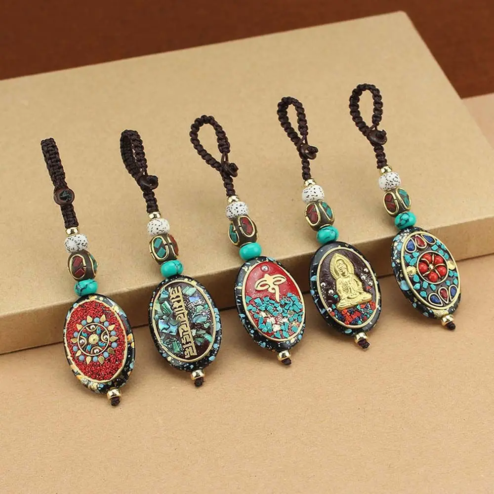 Новый Ретро непальский длинный буддийский мала деревянный бисер подвесное