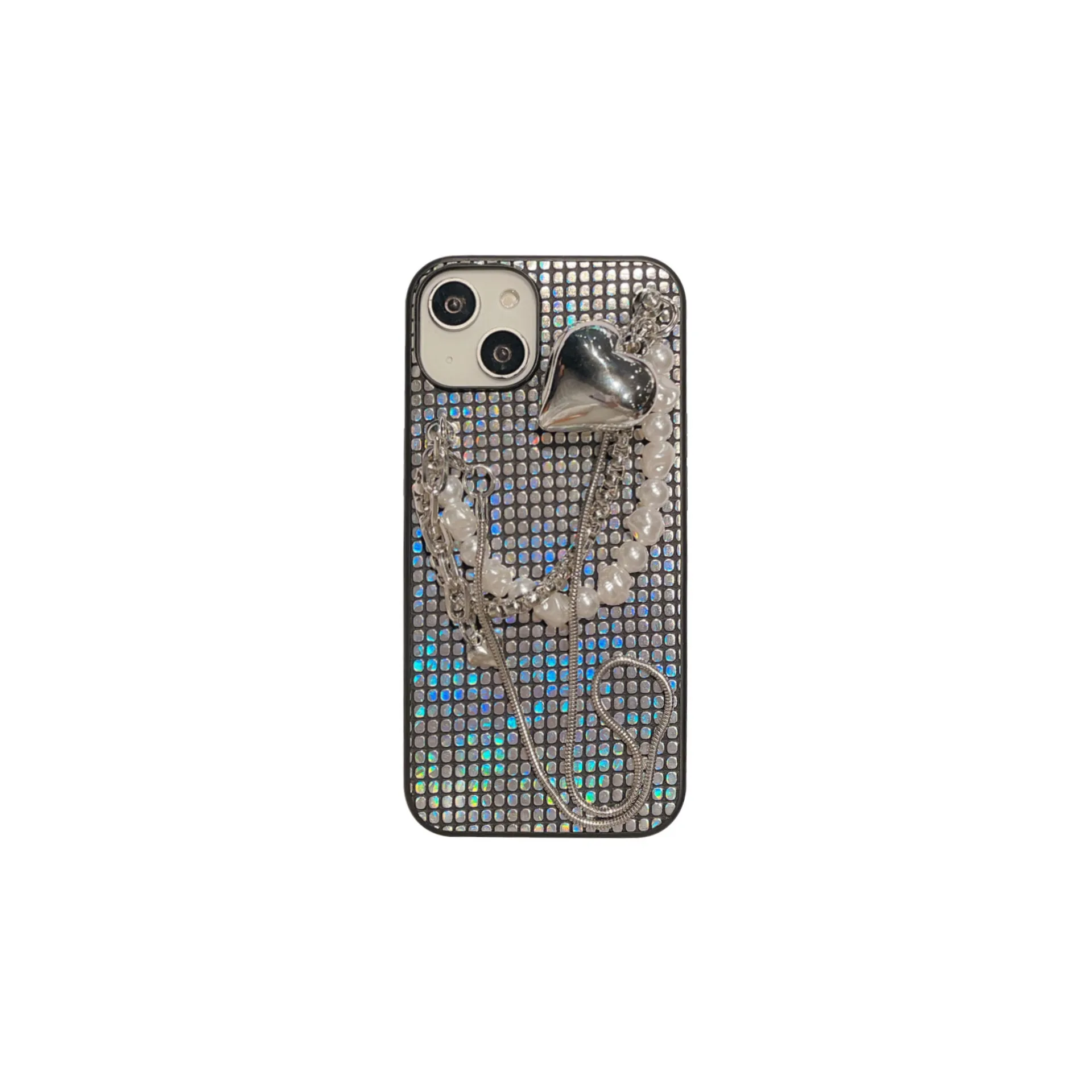 23 Роскошный милый лазерный чехол для телефона блестящая цепочка подходит Apple в