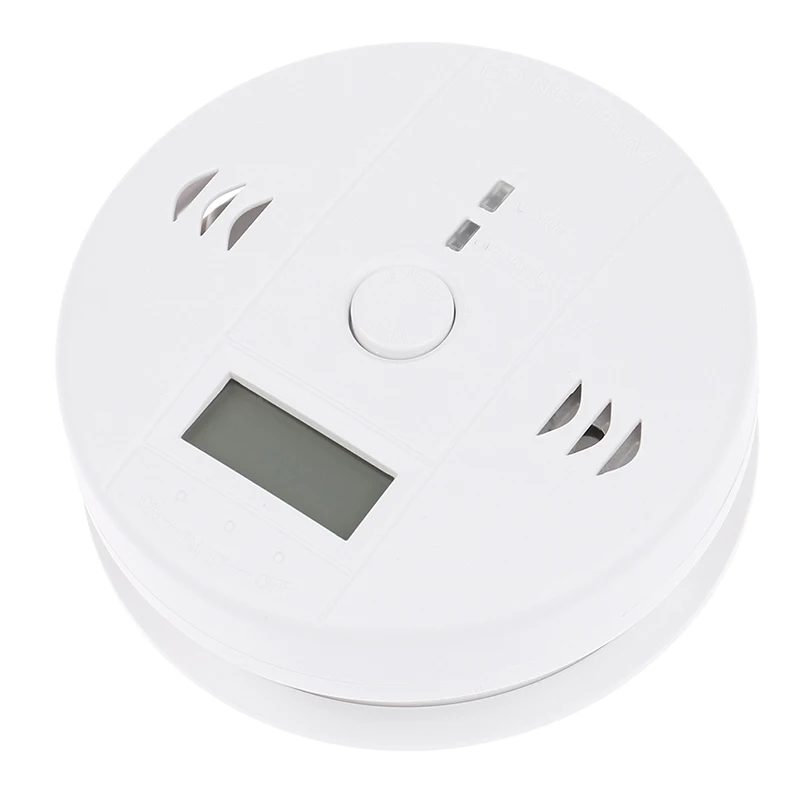 

High Sensitivity Carbon Monoxide Alarm CO Smoke Sensor Honeycomb Sound Gas Warning Detector Home With LCD