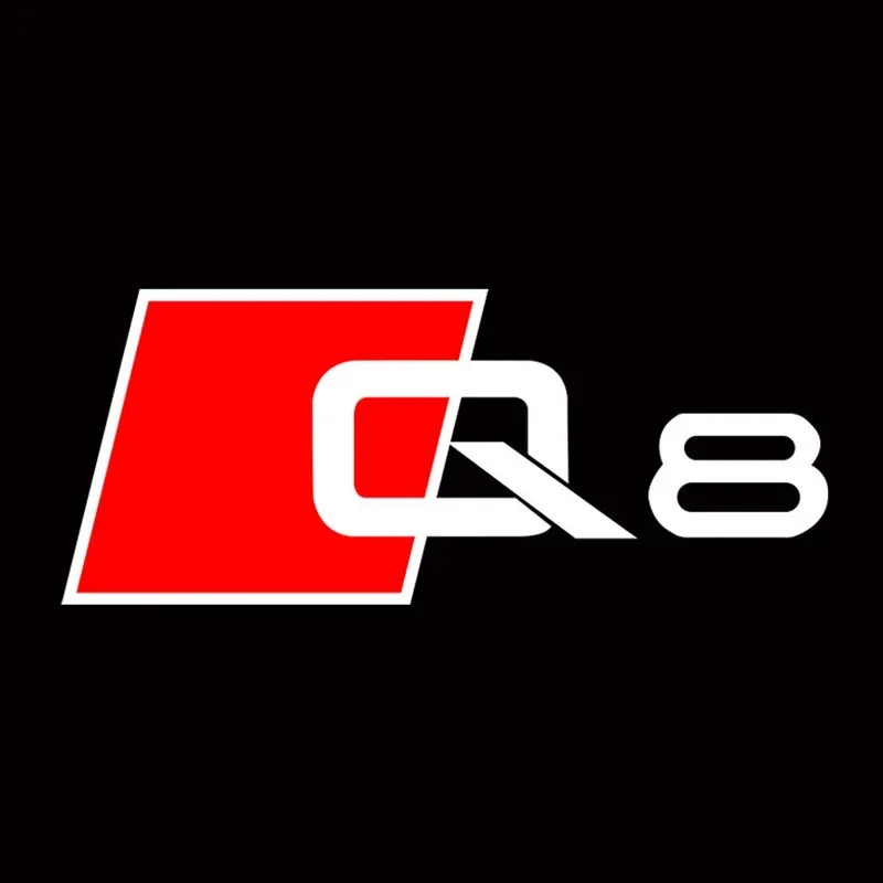 

2025 2 шт. светодиодные лампы для дверей автомобиля с логотипом, узор, лампы для проектора для Audi Q8 2019, эмблема, лазерный свет