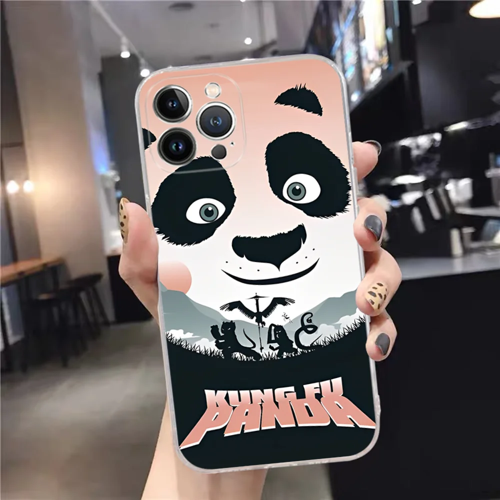 Чехол для телефона Kungs F-Fu Cool Pandas мягкий силиконовый чехол Iphone 16 15 14 13 12 11 Pro Mini XS MAX