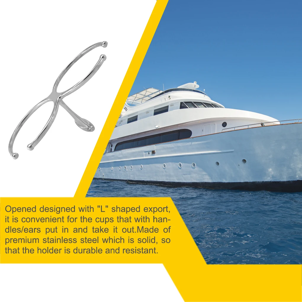 

Держатель для бутылки, L-образные стойкие держатели, полированная компактная легко устанавливаемая подставка, банки, кружки, чашки, морской грузовик, RV, рыбалка