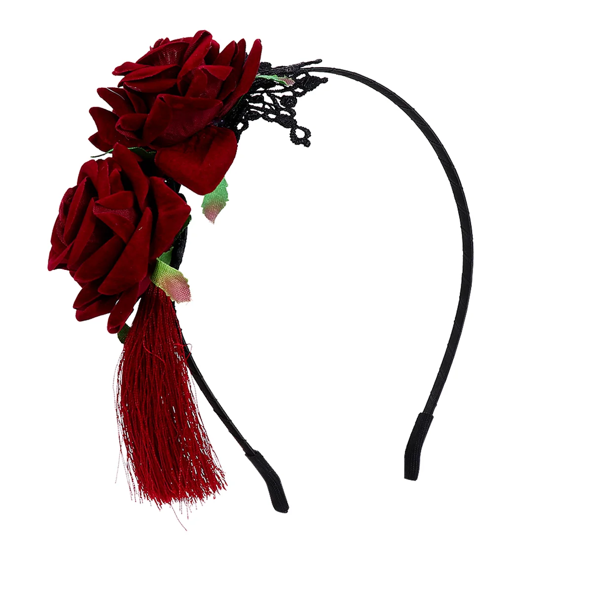 

Day Of The Dead Headband Costume Rose Flower Crown Floral Hair Headpiece For Costume Props