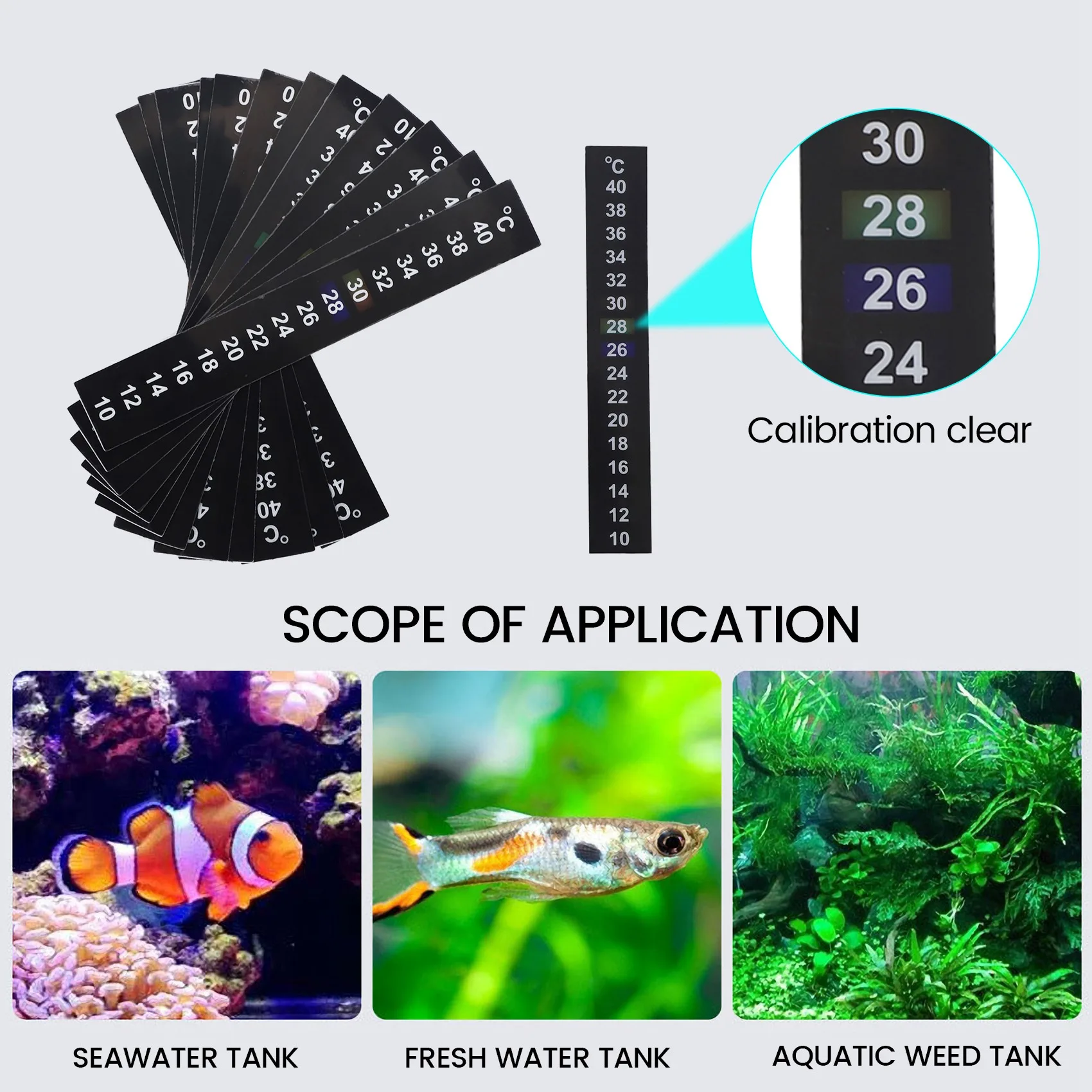 12 шт. портативный термограф для аквариума