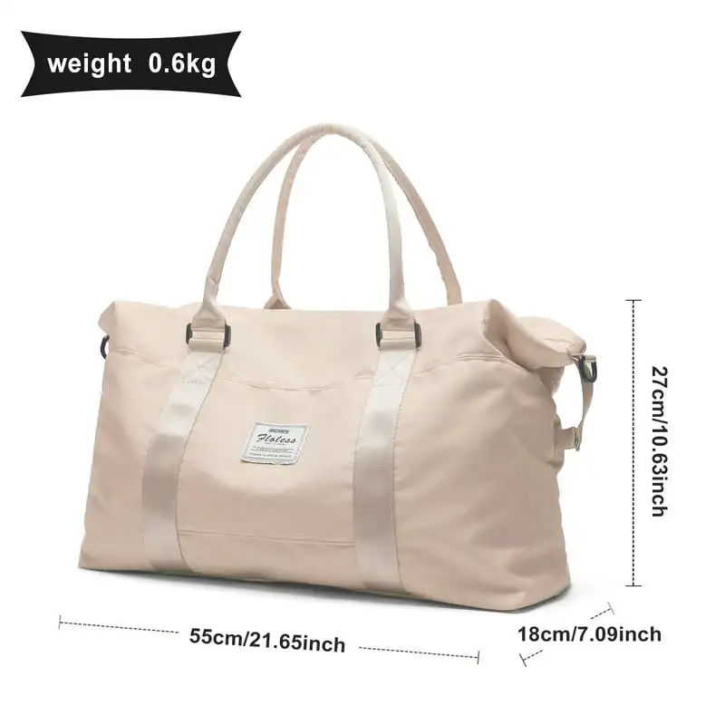 Gorgeous Striking Sports Tote Gym Bag for Women - Shoulder Weekender Travel Duffel Bag, Perfect Overnight Boarding Bag for Men.