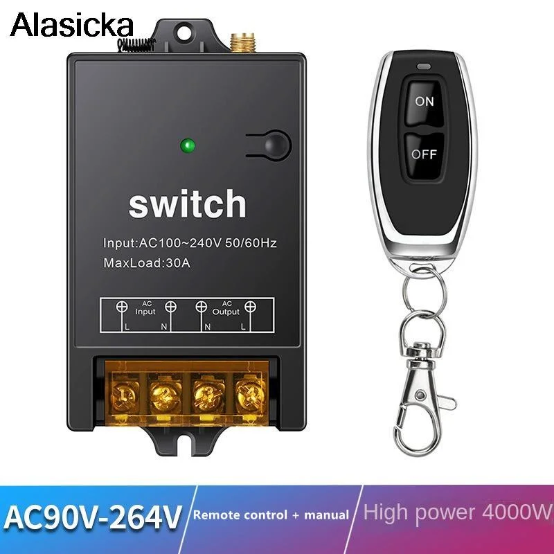 

Wireless 433Mhz Remote Control Single Wireless Smart Switch Wiring-Free Switch Water Pump Electric