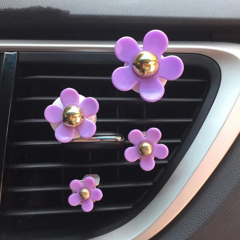 4 шт./лот цветочный автомобильный диффузор освежитель воздуха с зажимом для