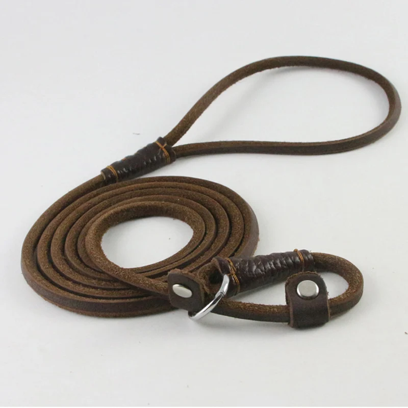 

Small Dog P Leash Thin Leather Training Chain for Puppy Dachshund Chihuahua Beagle Adjustable Glowing Collar 150cm