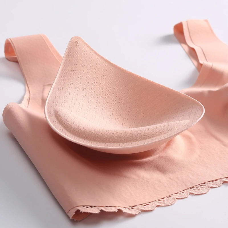 M-2XL Sexy underwear seamless bra for women no steel ring bra sports vest lace  With Pads Push Up bralette Brassiere