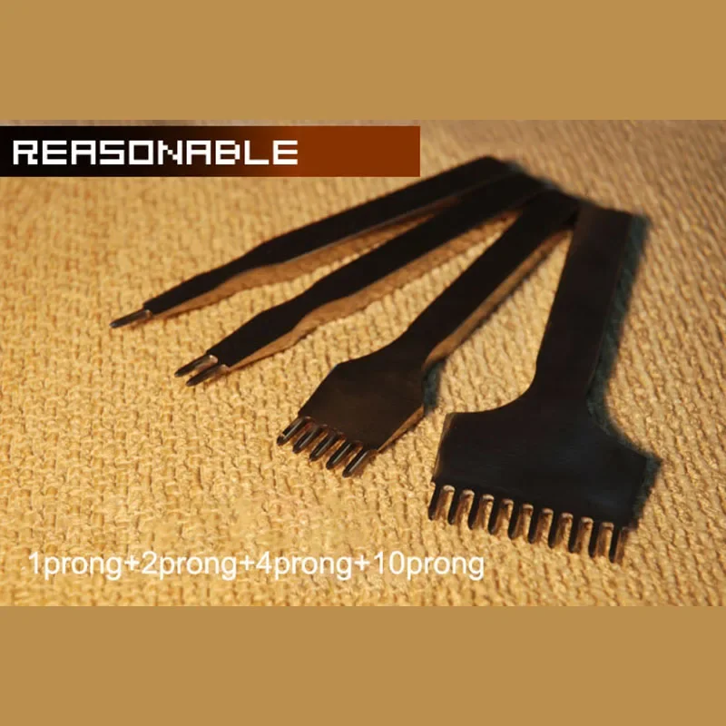 Профессиональные Кожевенные ремесла захватывающие железные отверстия штампы