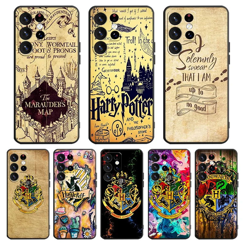 

Ring Potters Wand Art Phone Case For Samsung Galaxy S23 S22 S21 S20 FE Ultra S10e S10 S9 S8 Plus Lite Black Cover
