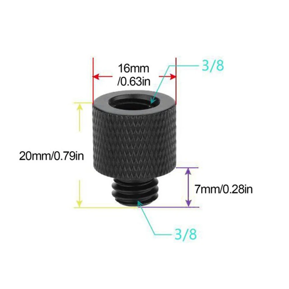 

Screw Mount Adapter For Tripod Light Stand Screw Thread 1/4 To 3/8 Inch