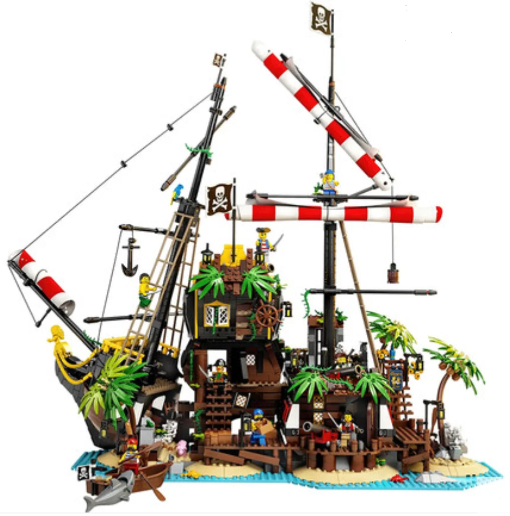 

2020 hot 2545 Pirates of Barracuda Bay shipwreck Series Model Building Blocks Legoing Toys For Children Interesting Gifts