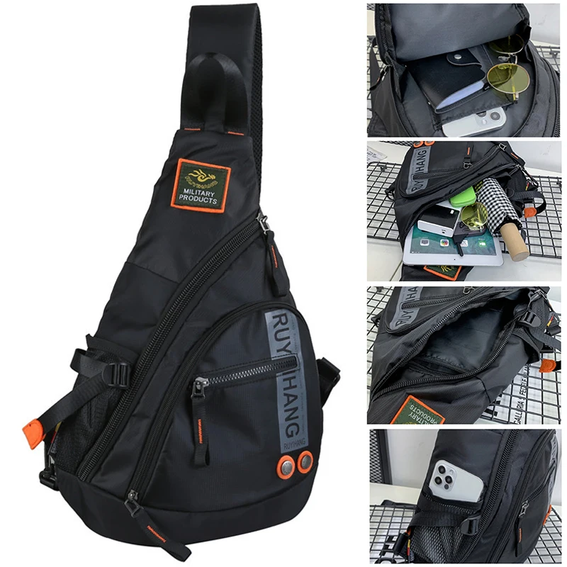 

Нагрудная Сумка-слинг для мужчин и женщин, многофункциональный спортивный мессенджер на плечо, водонепроницаемый саквояж кросс-боди для путешествий
