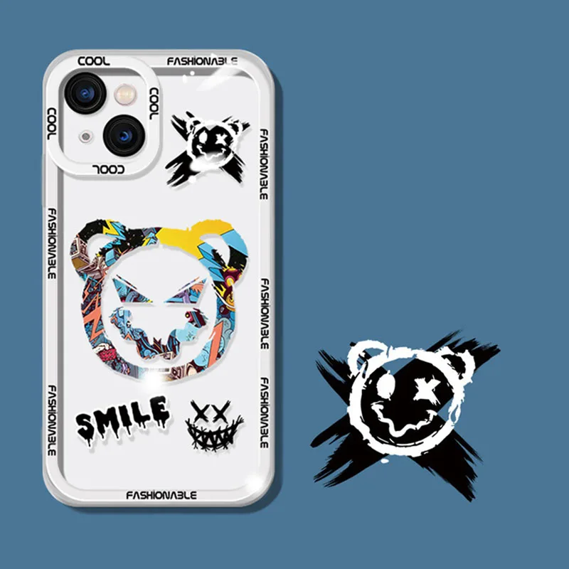 

Cartoon Graffiti Shockproof Case for Xiaomi Redmi Note 11 11S 10 10S 9S 9 Pro Max 8 7 6 5 10C 9A 9C 8A 7A 6A 5A Silicone Cover