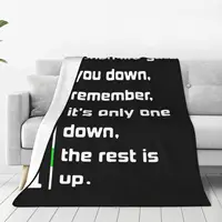 When Life Gets You Down Gears 1N23456 Motorcycle Motorbike Blankets Fleece Warm Throw Blankets for Bed Bed Rug