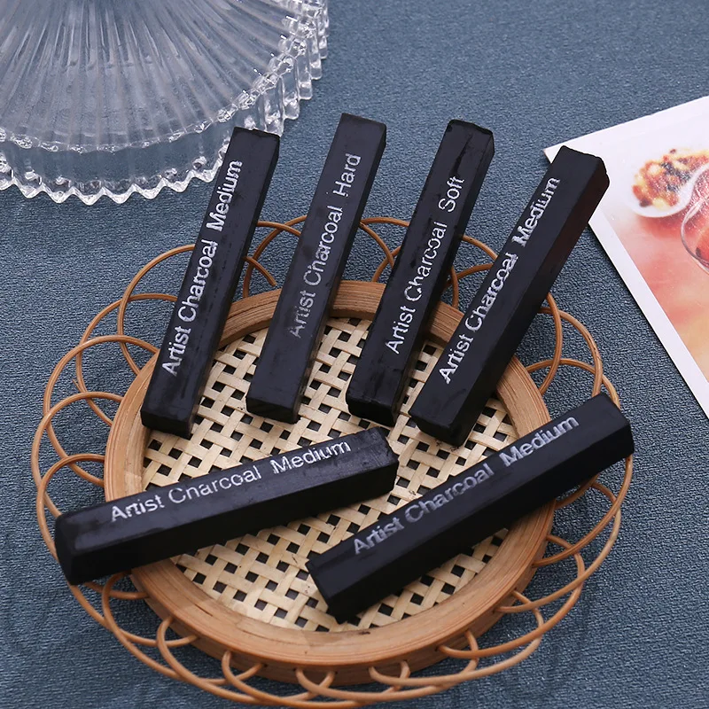 Профессиональная квадратная углеродистая палочка 12 цветов кисть для набросков