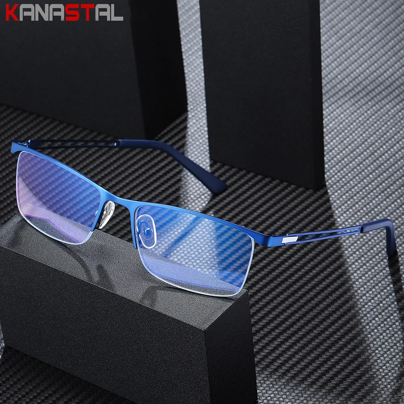 Мужские металлические очки для чтения по рецепту CR39 оптические линзы