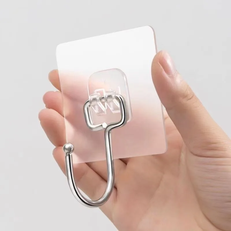 

5Pcs Big Size Transparent Strong Self Adhesive Door Wall Hangers Hooks Suction Heavy Load Rack Cup Sucker for Kitchen Bathroom