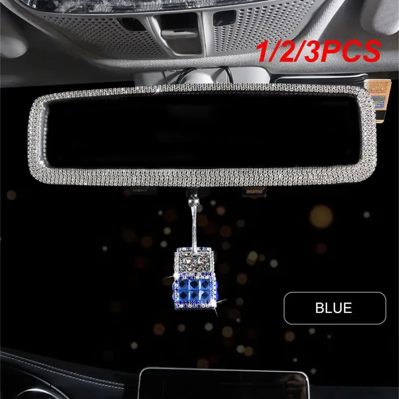 

1/2/3PCS Car Interior Accessories Aromatherapy Pendant Bling Car Rearview Mirror Hanging Ornaments Decoration Car Air