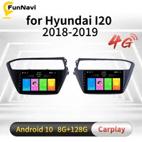 Car Radio Screen for Hyundai I20 2018-2019 Right/Left Hand 2Din Carplay Android Stereo GPS Navigation Autoradio Multimedia Video