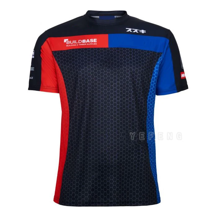 

For Suzuki T-shirt Motorcycle Offroad Short Sleeve Motorbike Men's Locomotive Street Moto Riding Quick Dry Summer Jerseys