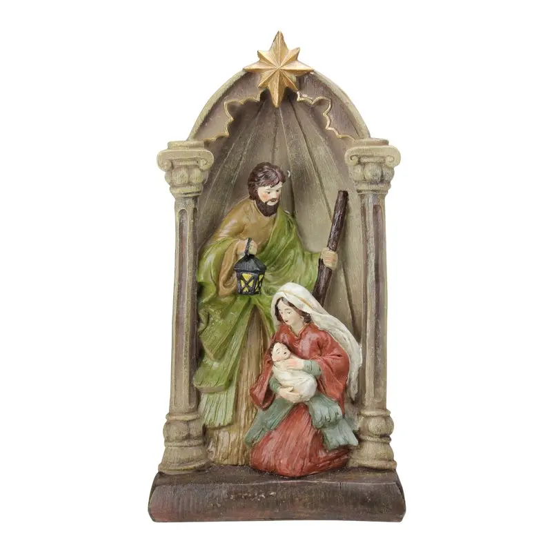 

Holy Family and Angel Figures Nativity Statue Decor Room accessories for men Cute items Miniatures Office desk decoration Sonny