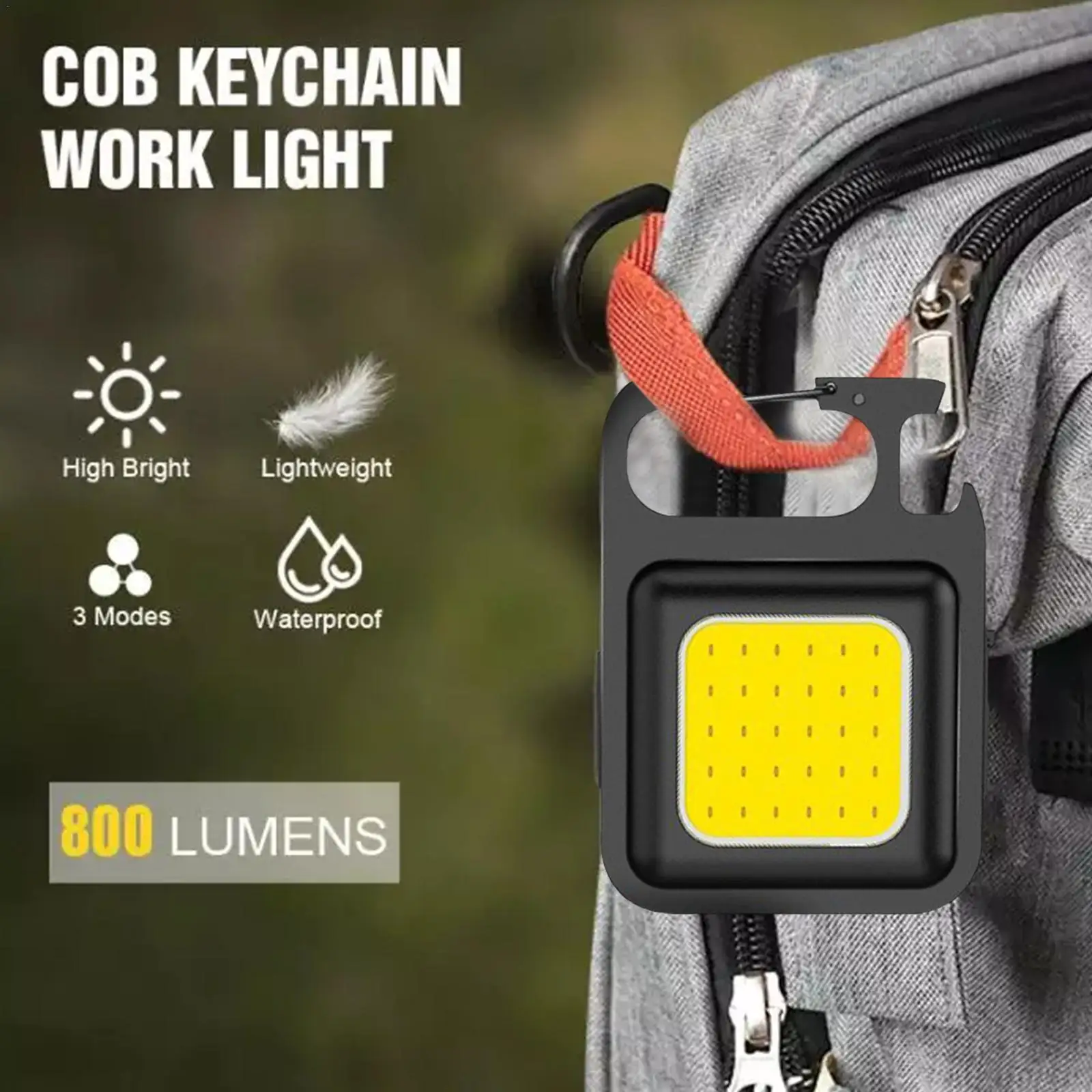

Миниатюрный светодиодный фонарик светильник портативный карманный брелок с зарядкой от USB для кемпинга, маленький светильник, штопор, фонарик