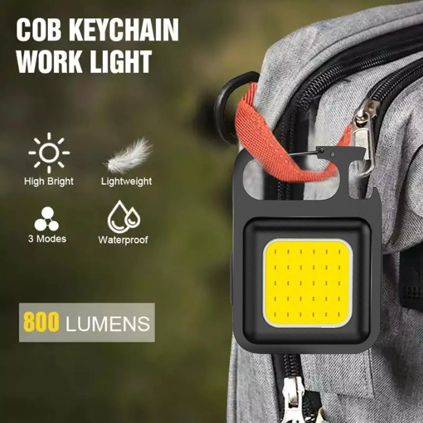 

Mini LED Flashlight Work Light Portable Pocket Keychains USB Rechargeable For Outdoor Camping Small Light Corkscrew Flashlight