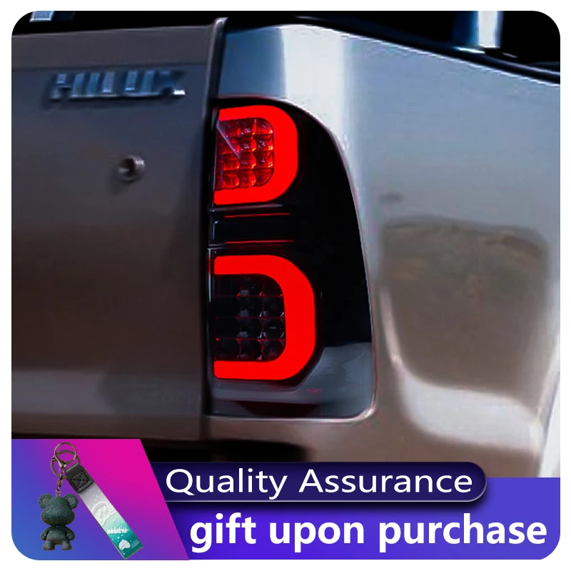 Пара автомобильных задних фонарей для Toyota Hilux VIGO 2004-2014 светодиодный DRL ремонт