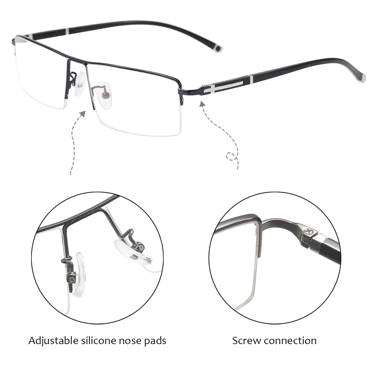 VIPA Металлическая оправа для очков мужские