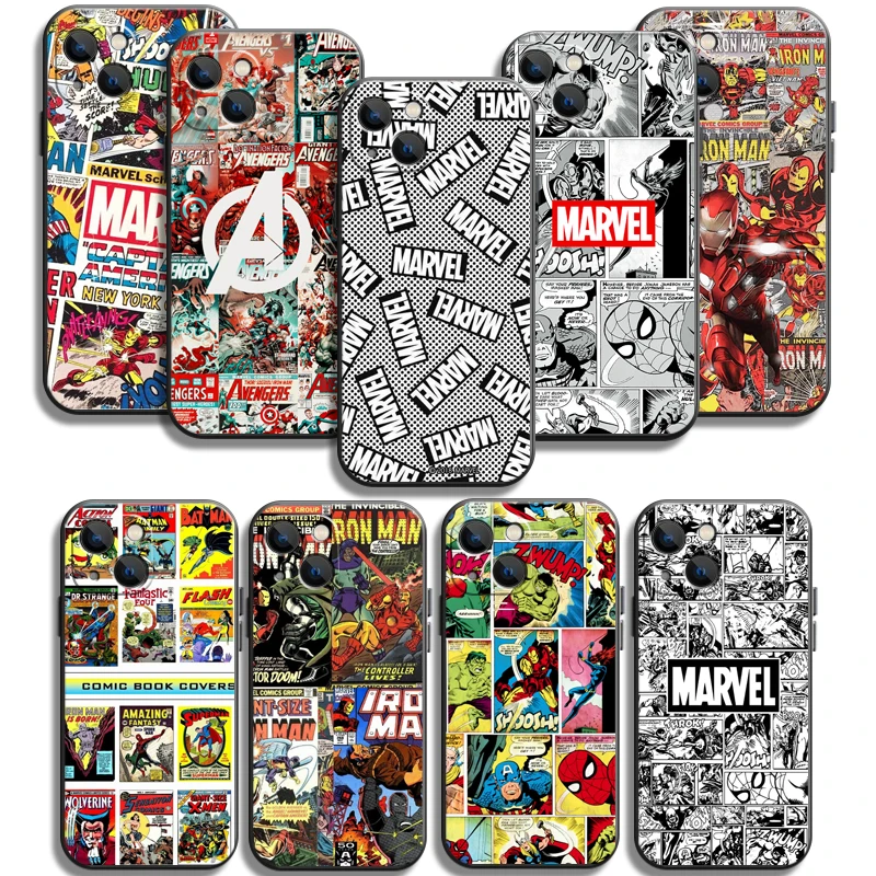 

Marvel Avengers US Phone Cases For iPhone 11 12 Pro MAX 6S 7 8 Plus XS MAX 12 13 Mini X XR SE 2020 Cases Funda Carcasa Coque