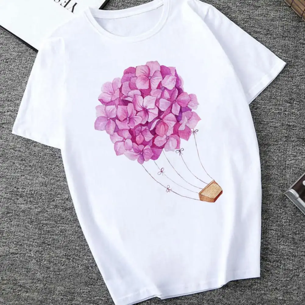 

Sweet T-shirt Simple Tees Summer Blouse Short Sleeve Summer Girl Top