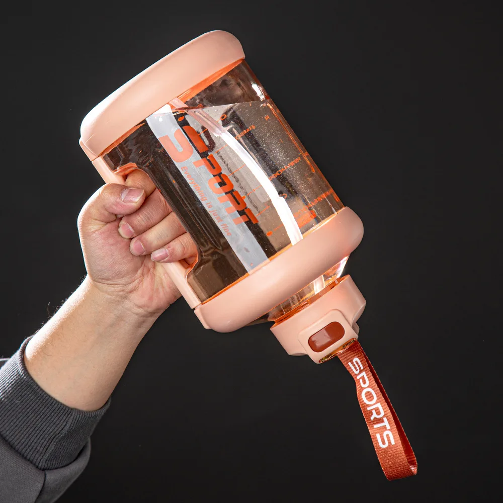 Большая Спортивная Бутылка Для Воды 2100 Мл Портативная Уличная Пластиковая Чашка