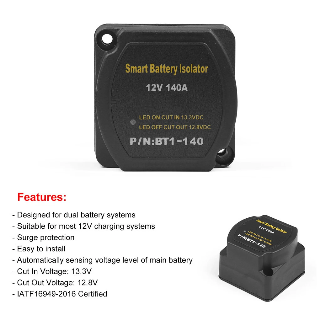 

Автомобильный изолятор двойной батареи, водонепроницаемый нагрев, рассеивание лодок, домов на колесах, трейлеров, чувствительное Напряжен...