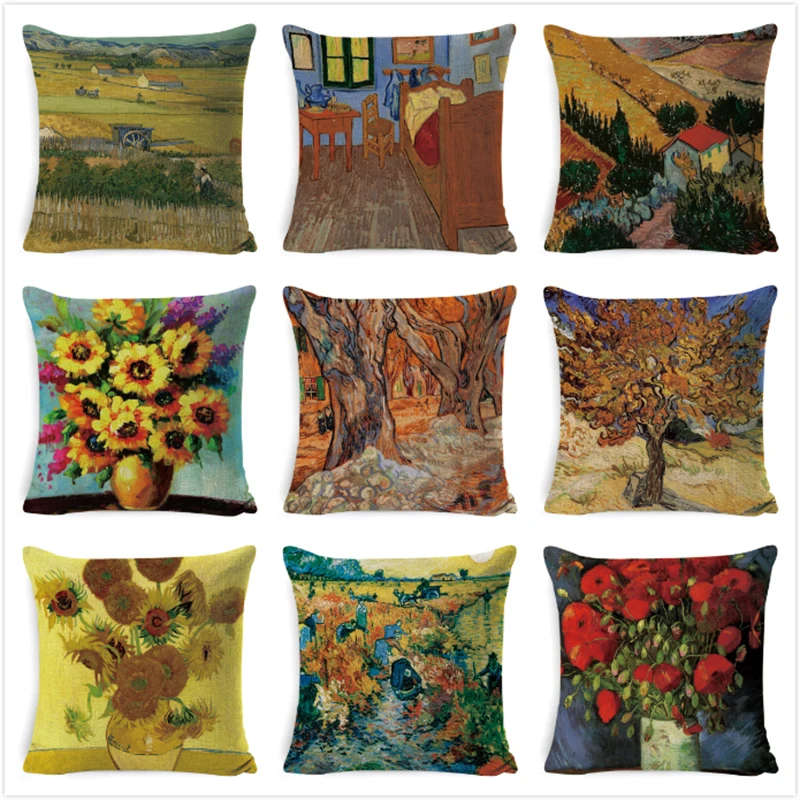 

Наволочки с изображением картины Ван Гога, 45x45 см