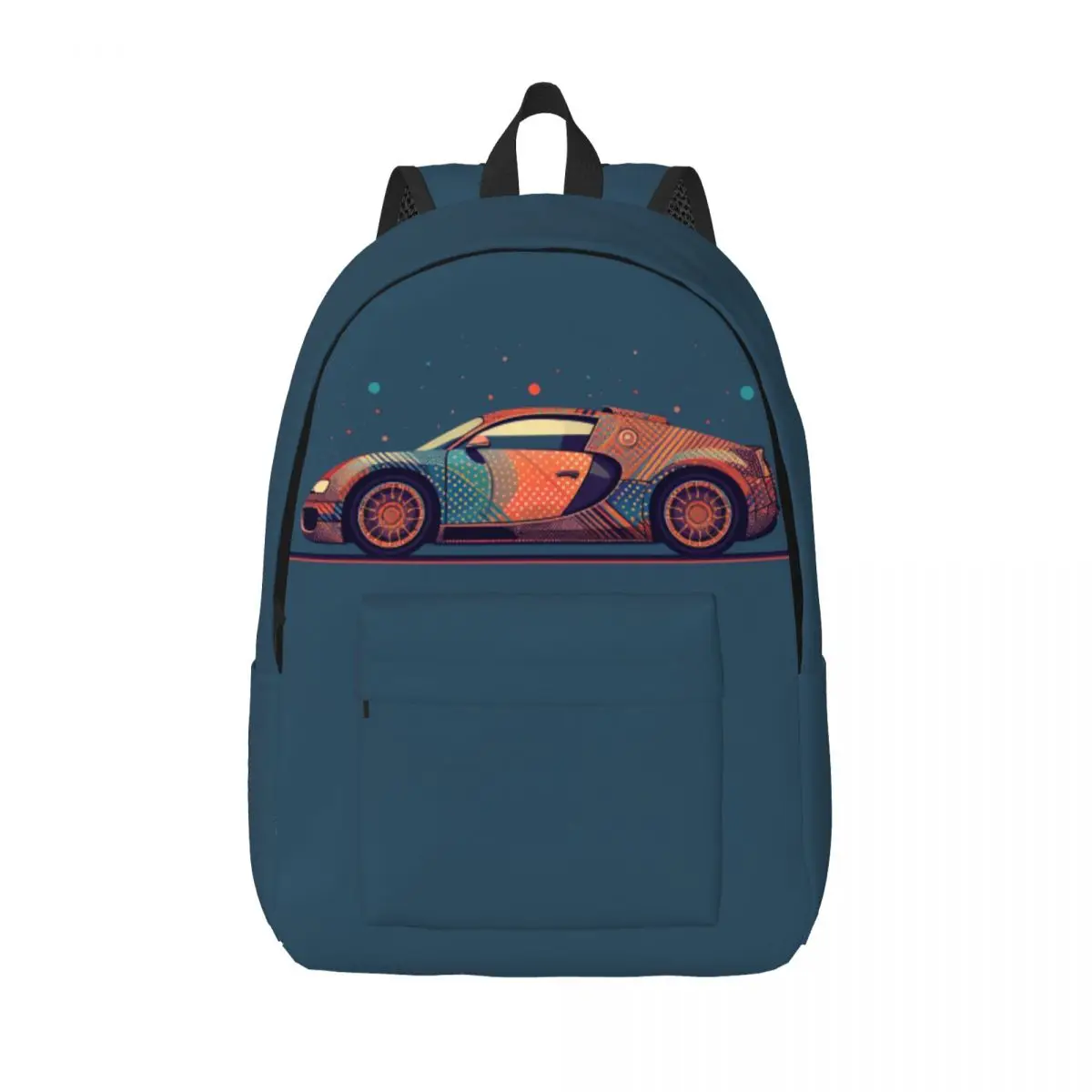 

Super Sports Car Canvas Backpacks Retro Multicolored Soft Aesthetic Backpack Trekking Bags