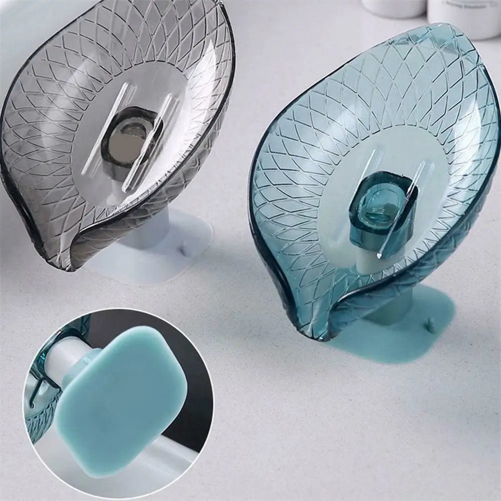 

Non-slip Home & Living Suction Cup Kitchen Supplies Sink Drain Rack Leaf Soap Box Soap Dish Sponge Holder