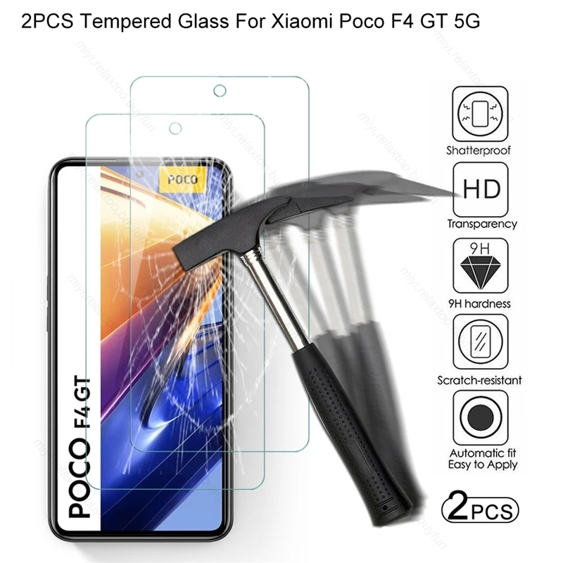 

2 шт. закаленное стекло для Poco F4 GT 5G NFC защитное стекло Poko Little F4GT F 4 GT 5G NFS стекло полное покрытие Защитная пленка для экрана