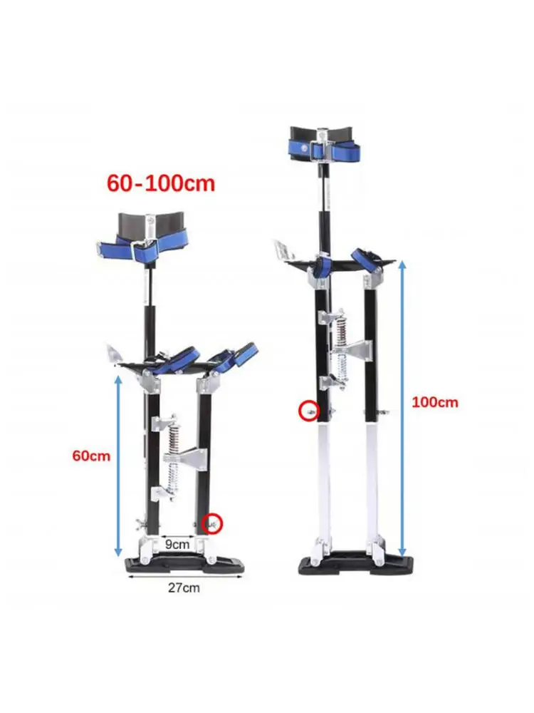 

24-40" Professional Aluminum Alloy Plastering Stilt Ladder Adjustable Stilts Paint Painter Tool Accessory Stage Props