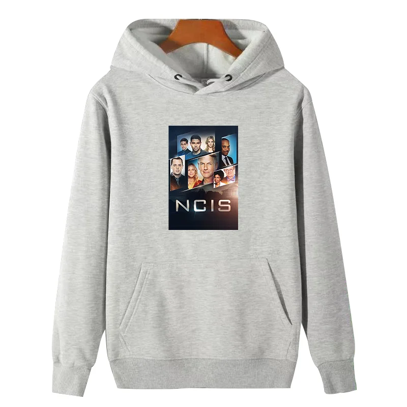 NCIS Vintage graphic Hooded sweatshirts winter fleece hoodie winter thick sweater hoodie essentials hoodie Men's sportswear