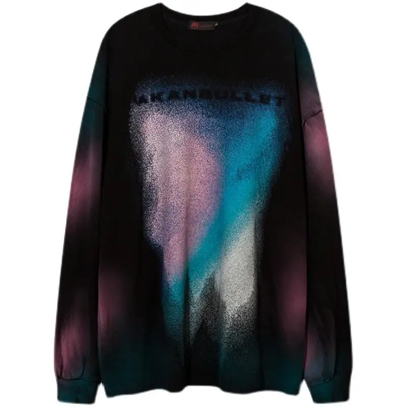 

Женская винтажная Толстовка в стиле хип-хоп, с длинным рукавом