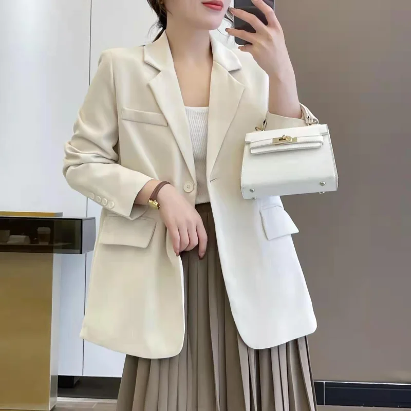 

UNXX Office Blazer Women Spring Autumn Blazer Woman Double Breasted Jacket Women Streetwear Coats Long Sleeve Female Blazers