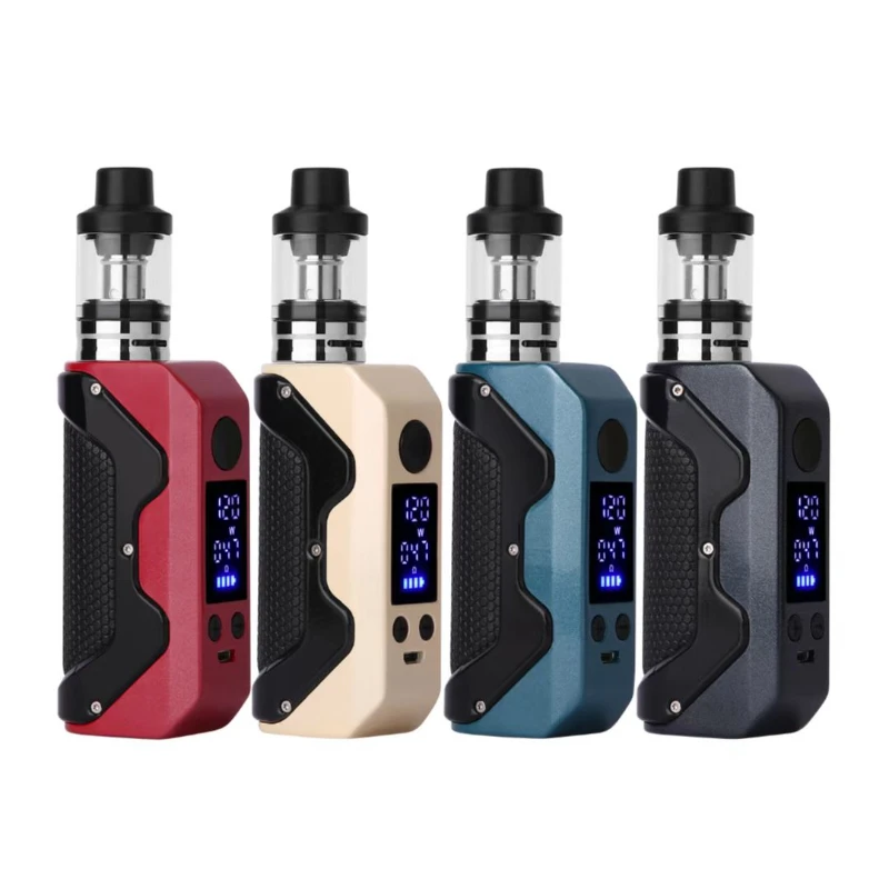 

Набор для вейпа 120 Вт M8 Box Mod Kit испаритель электронные сигареты с регулируемым напряжением аккумулятор 1800 мАч с баком 3 мл электронная сигарета