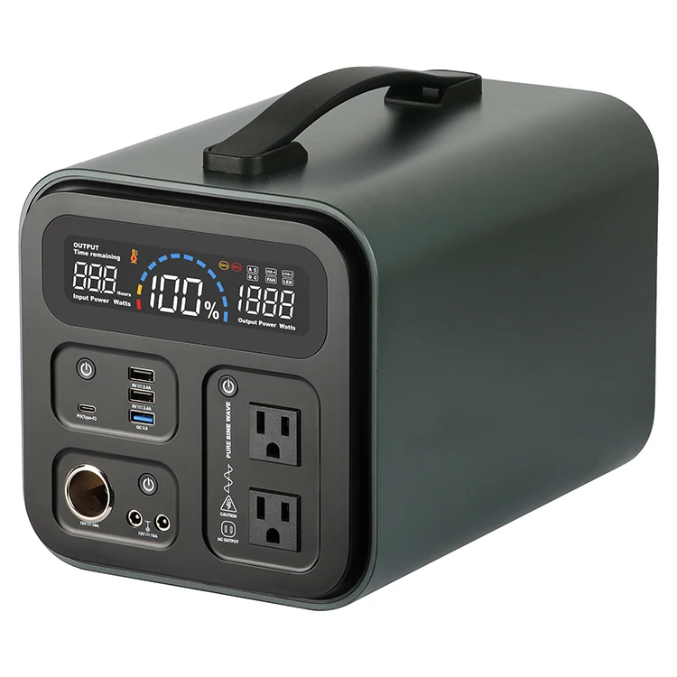 

NEW UPS DC 5V 12V 24V AC 110V 220V Output Emergency Power Portable Solar Generator 1000W 2000W Power Supply For Outdoor Camping