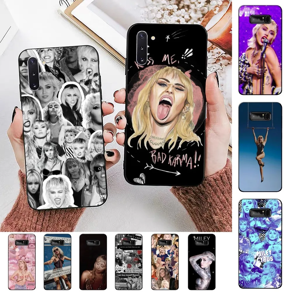 

Hot Singer M-Miley C-Cyrus Phone Case For Samsung Note 8 9 10 20 pro plus lite M 10 11 20 30 21 31 51 A 21 22 42 02 03