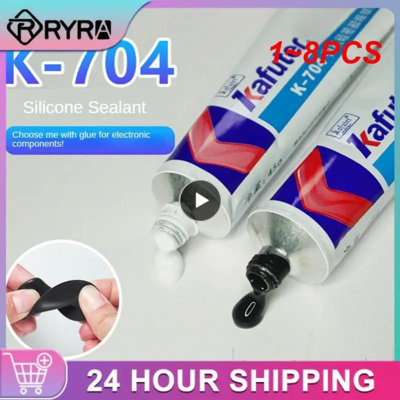 

1~8PCS Kafuter high quality Genuine k-705 RTV Silicone Rubber Electronic Glue Sealant Transparent Organosilicon 45g