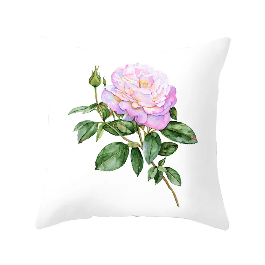 

Pillowcase for Decorative Cushions Cover Sofa Cute Nordic Simple Flower Non-fading Home Decoration Simple Square Almofada E1748